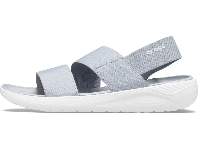 Crocs™ Literide Stretch Sandal Womens Light Grey/White