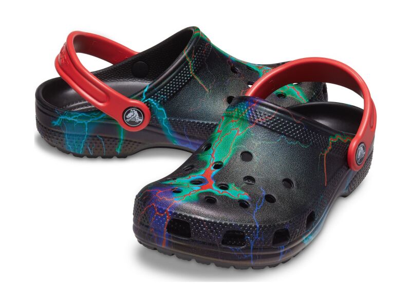 Crocs™ Classic Out Of This World II Clog Kid's 207787 Black/Lightning Bolts