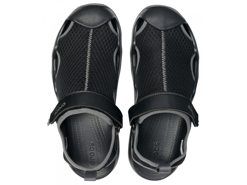 Crocs™ Swiftwater Mesh Deck Sandal Men's Black