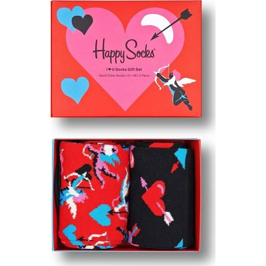 Happy Socks 2-Pack I Love You Socks Gift Set Multi 4300