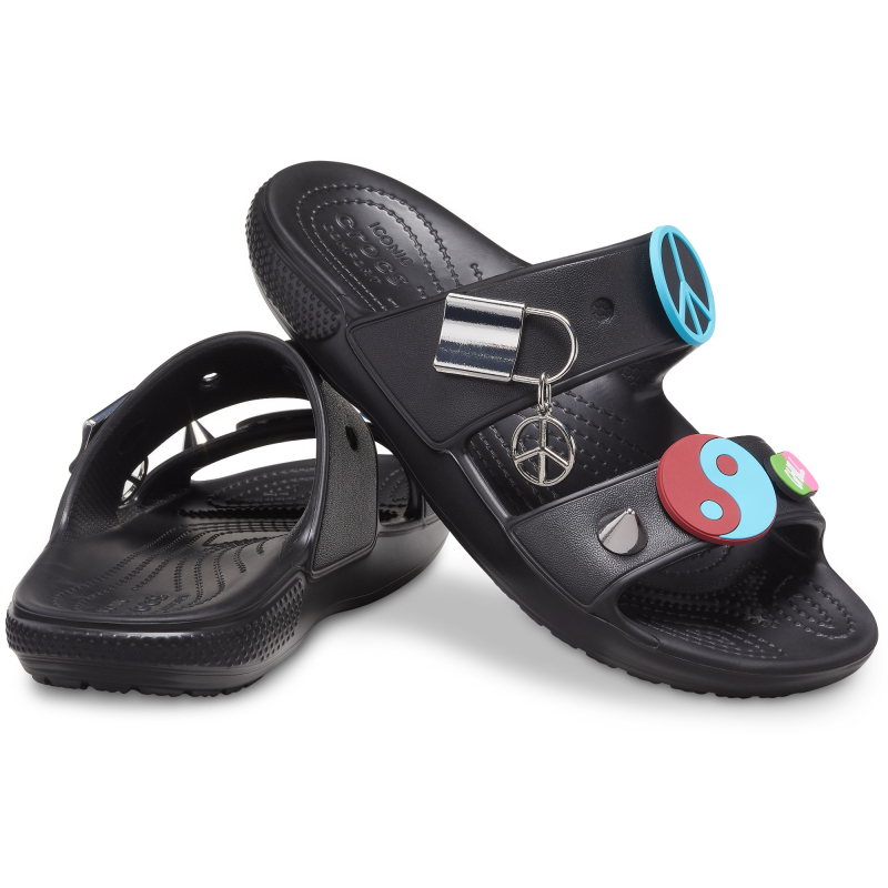 Crocs™ Classic Create Your Peace Sandal Black
