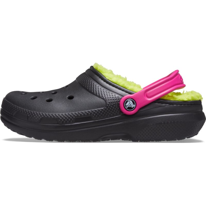 Crocs™ Classic Lined Pop Strap Clog Black/Multi