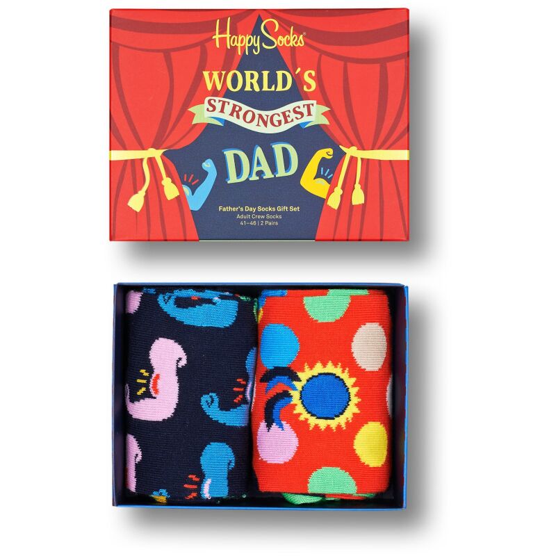 Happy Socks 2-Pack Father´s Days Gift Set Multi 0200