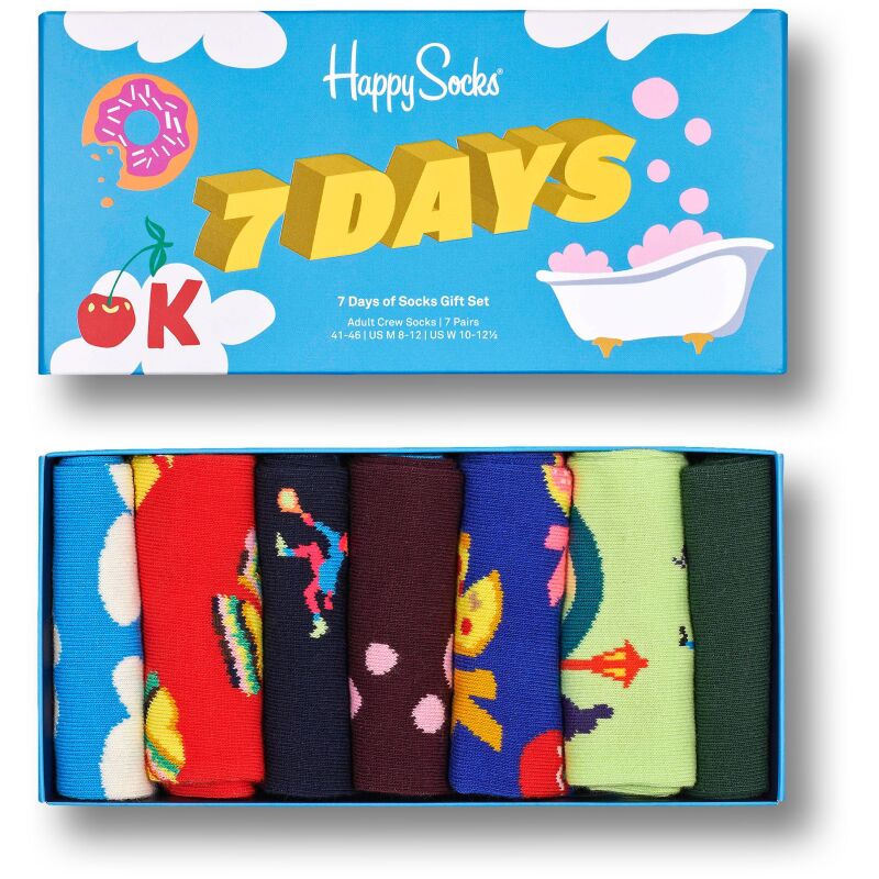 Happy Socks 7-Pack 7 Days Gift Set Multi 0200