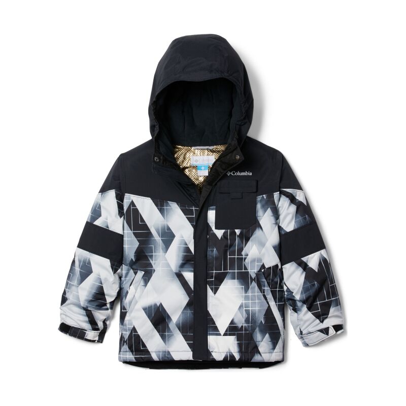 Columbia Mighty Mogul II Jacket Boy's Black Geo Mt/Black