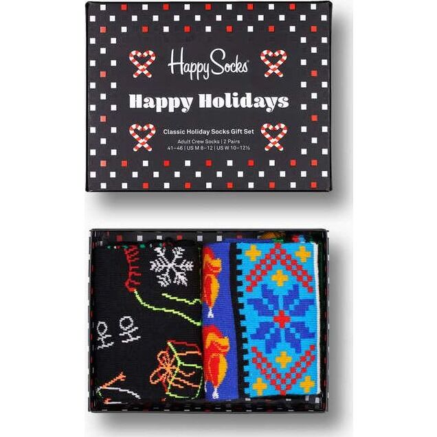 Happy Socks 2-Pack Ho Ho Ho Socks Gift Set Multi 9300