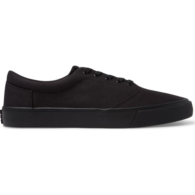 TOMS Canvas Men's Lace Up Sneaker Black/Black