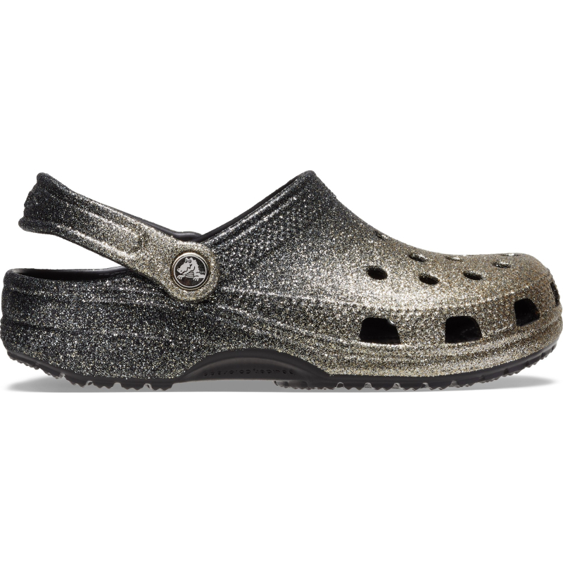 Crocs™ Classic Ombre Glitter Clog Black/Gold