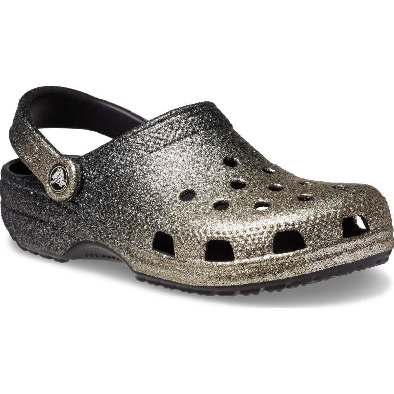 Crocs™ Classic Ombre Glitter Clog Black/Gold