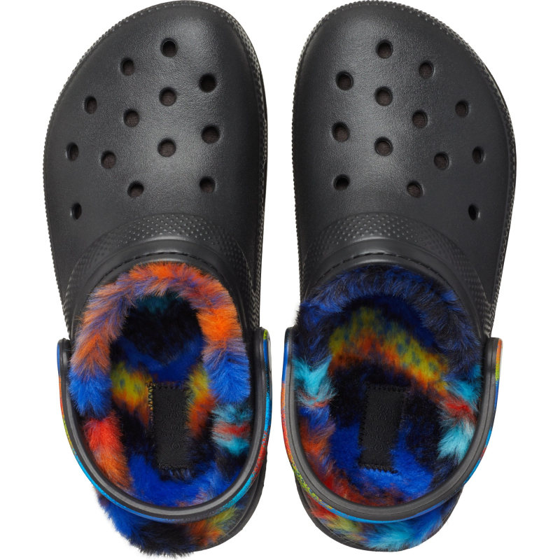 Crocs™ Classic Lined Spray Dye Clog Black/Multi
