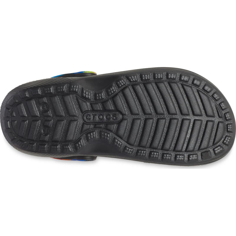 Crocs™ Classic Lined Spray Dye Clog Black/Multi