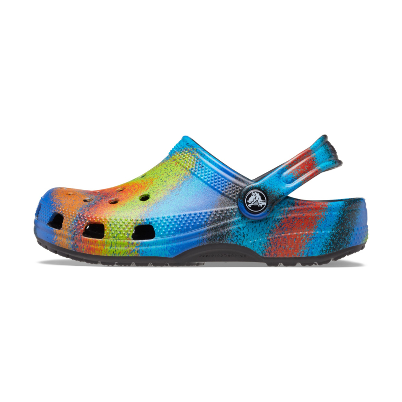 Crocs™ Classic Spray Dye Clog Kid's Black/Multi