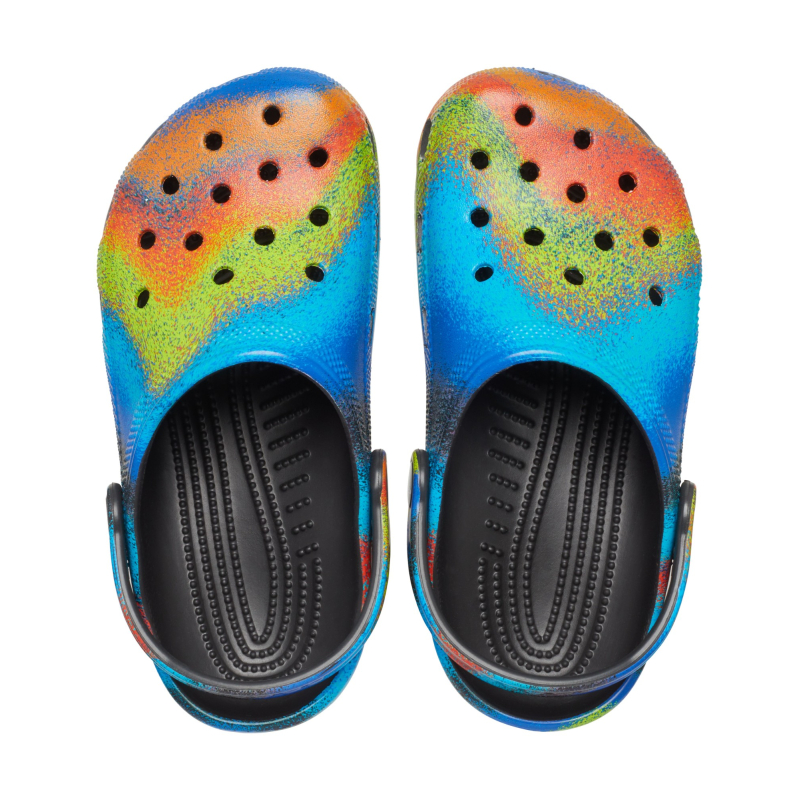 Crocs™ Classic Spray Dye Clog Kid's Black/Multi