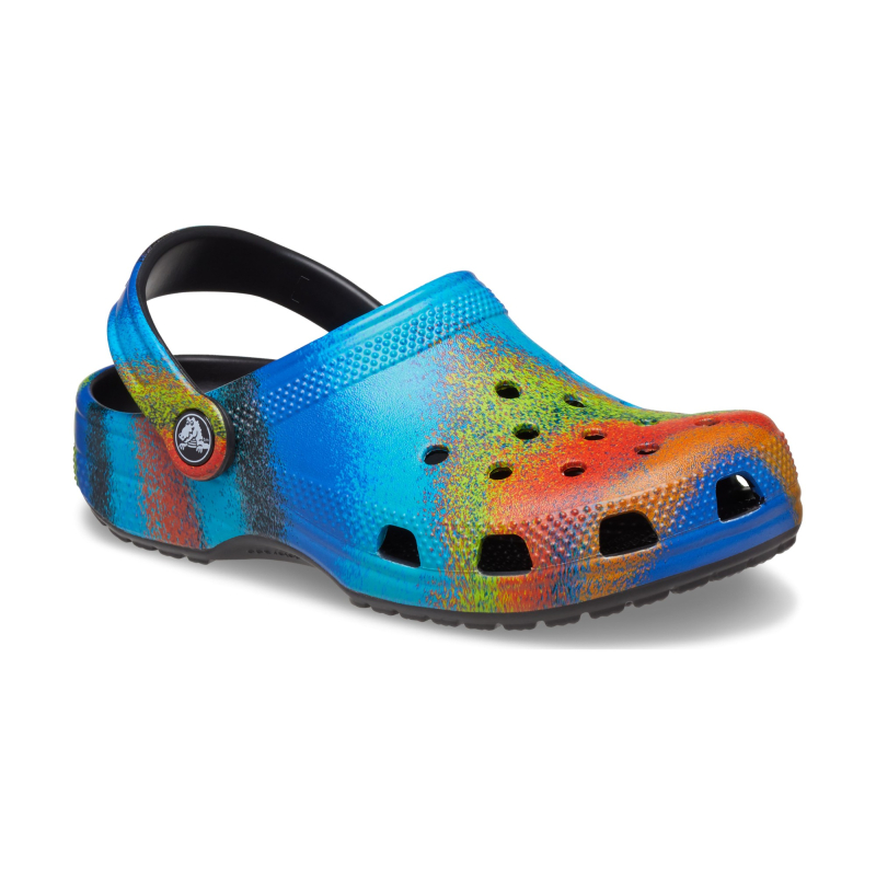 Crocs™ Classic Spray Dye Clog Kid's Black/Multi