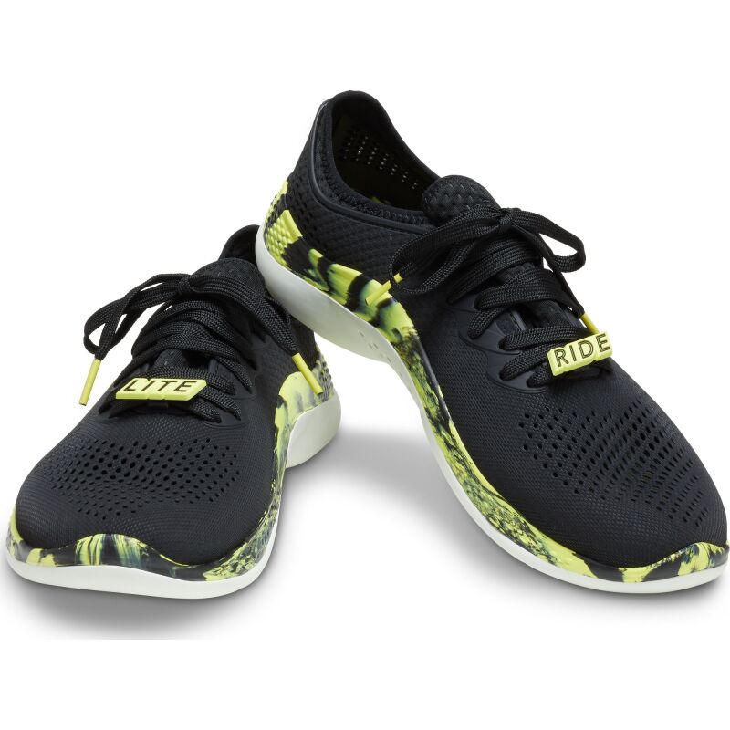 Crocs™ LiteRide 360 Marbled Pacer Men's Black/Citrus