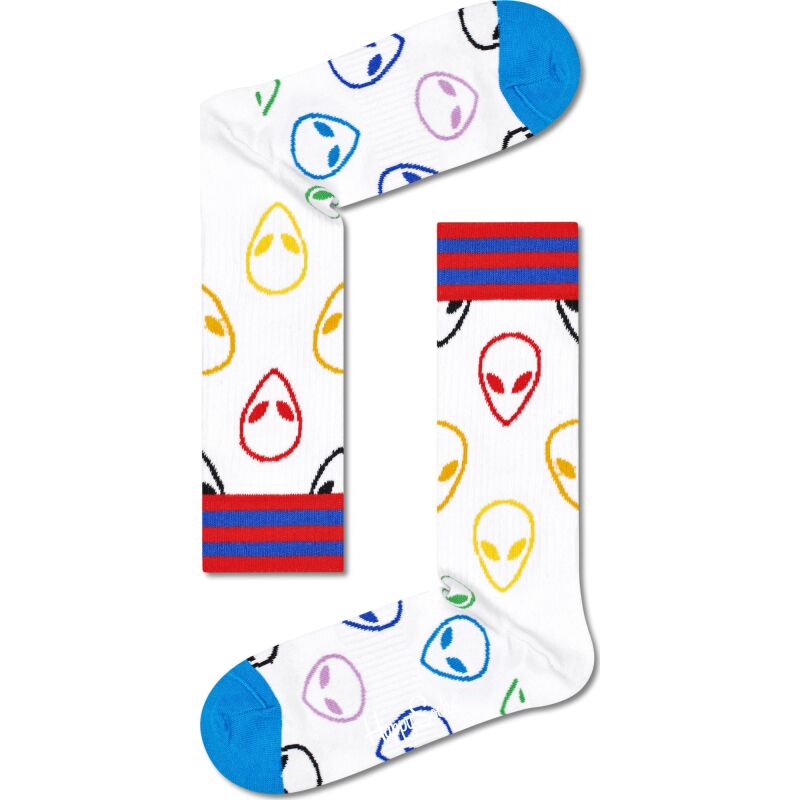 Happy Socks Alien Thin Crew Sock Multi 1300