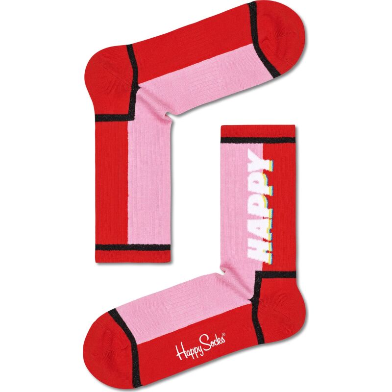 Happy Socks Happy Text 3/4 Crew Sock Multi 4300