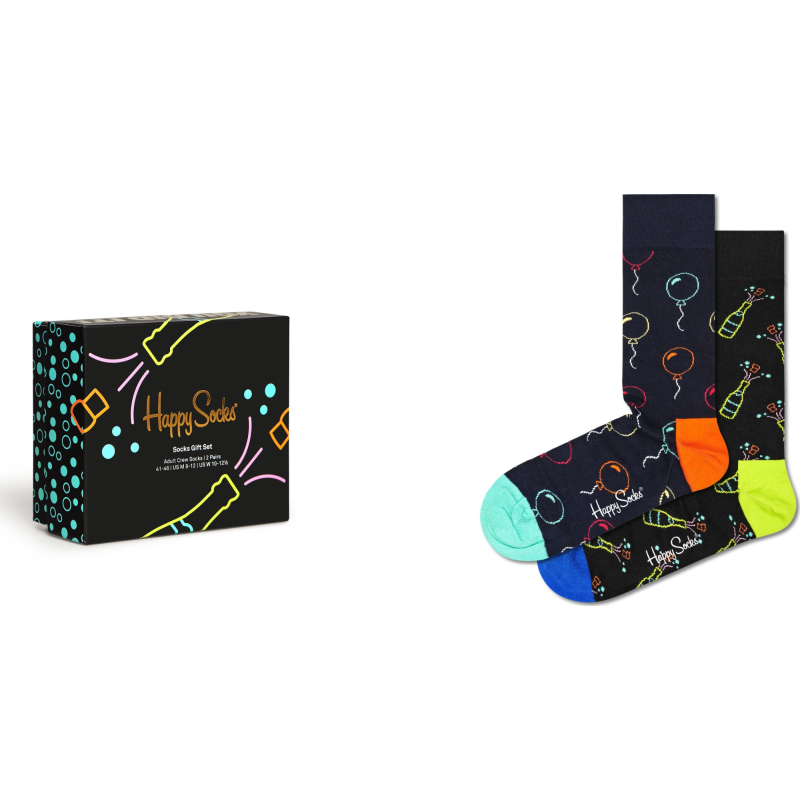 Happy Socks 2-Pack You Did It Socks Gift Set Multi 6500