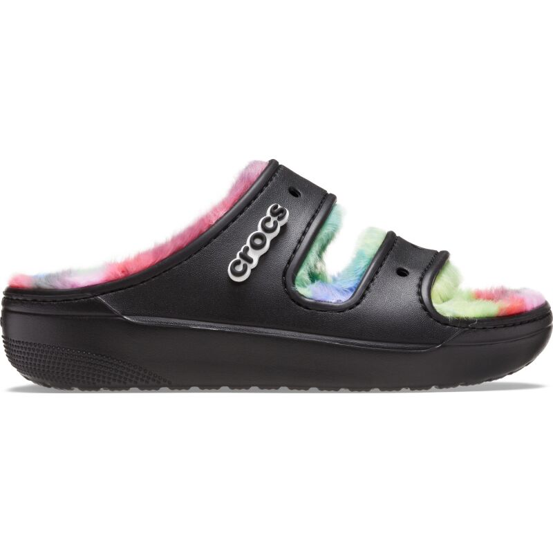 Crocs™ Classic Cozzzy Spray Dye Sandal Black/Multi
