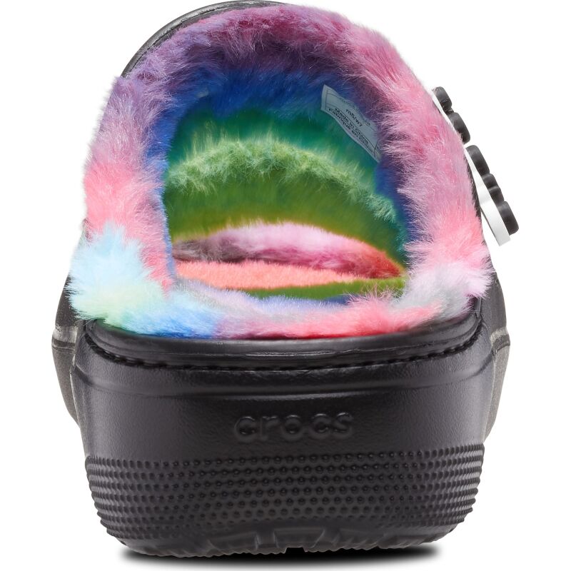 Crocs™ Classic Cozzzy Spray Dye Sandal Black/Multi