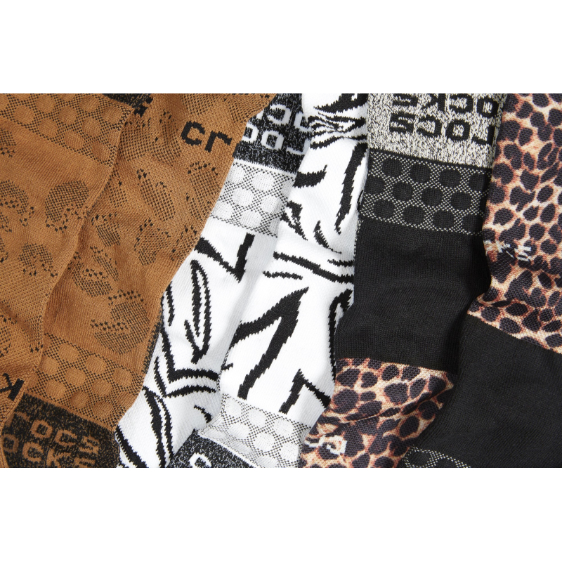 Crocs™ Adult Crew Animal Remix 3-Pack Socks Black/Multi Animal