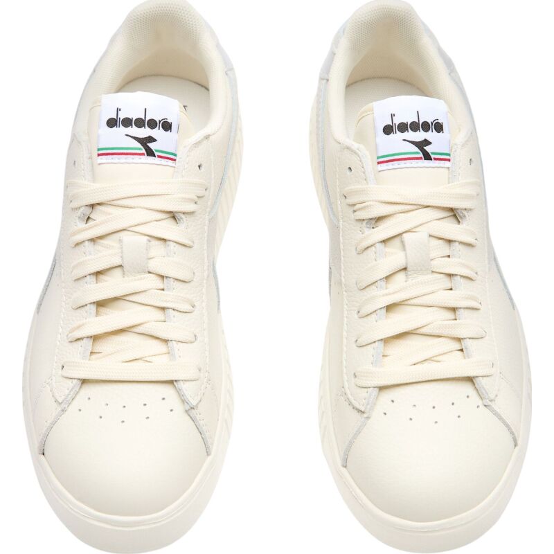 DIADORA Game Step Premium Tumbled Leather White