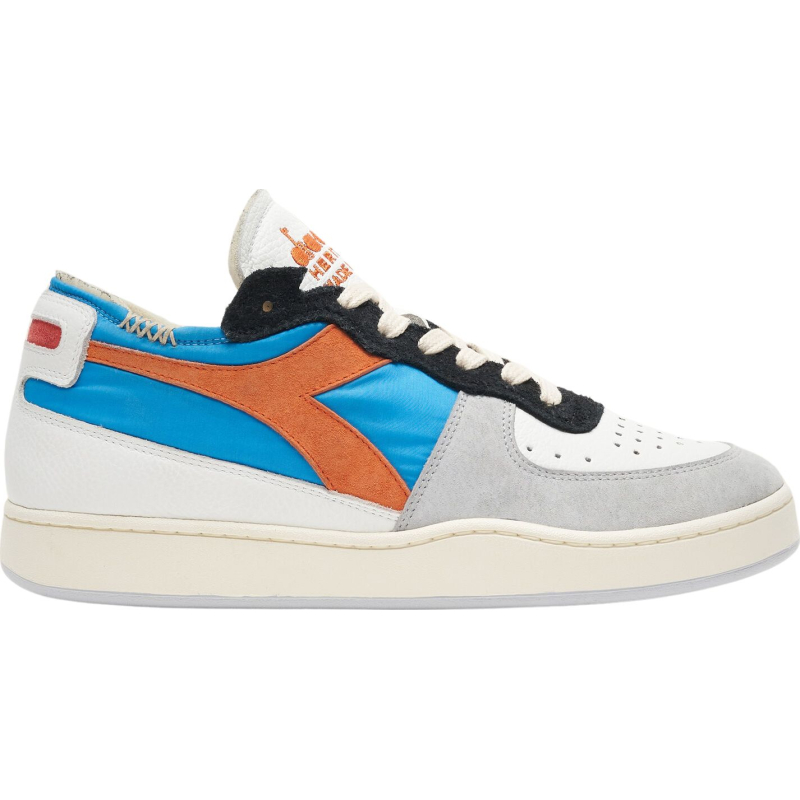 DIADORA Mi Basket Row Cut Milk Breakfast Blue Strong