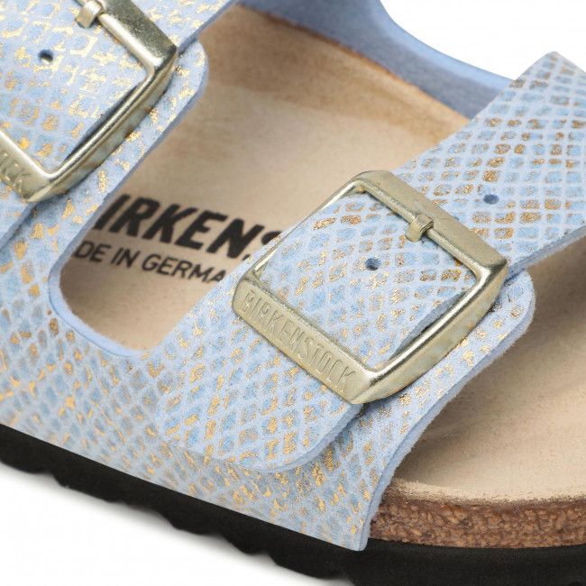 Birkenstock Arizona MF 1021463 Shiny Python Dusty Blue