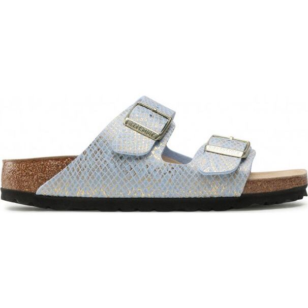 Birkenstock Arizona MF 1021463 Shiny Python Dusty Blue