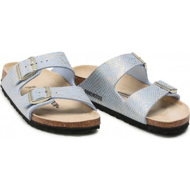 Birkenstock Arizona MF 1021463 Shiny Python Dusty Blue