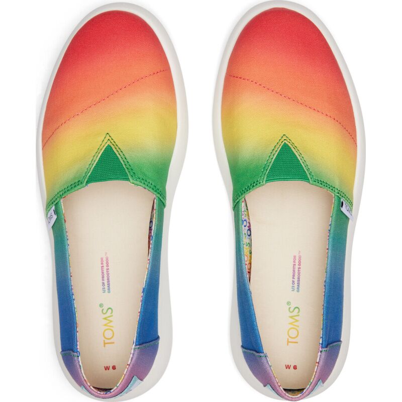 TOMS Gradient Print Women's Alpargata Mallow Multi Rainbow