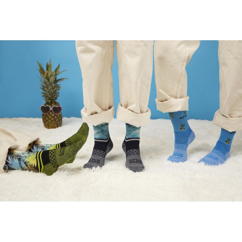 Crocs™ KID CREW BOY POOL PARTY 3 PACK SOCKS Blue / Green
