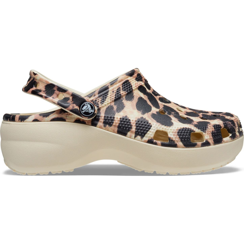 Crocs™ Classic Platform Animal Remix Clog Women's Bone/Leopard