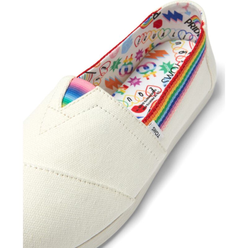 TOMS WEBBING WOMEN'S ALPARGATA White/Rainbow