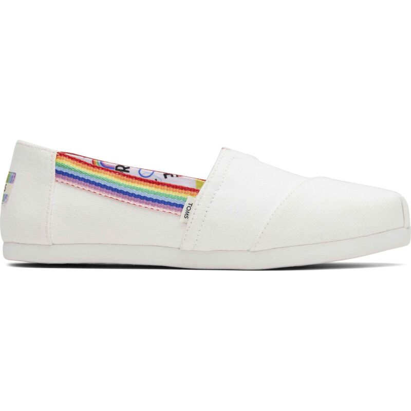 TOMS WEBBING WOMEN'S ALPARGATA White/Rainbow