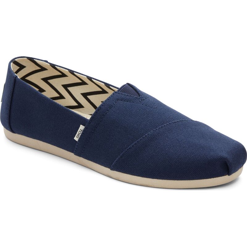 TOMS Recycled Cotton Canvas Women's Alpargata Navy