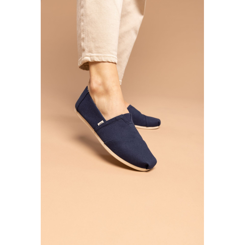 TOMS Recycled Cotton Canvas Women's Alpargata Navy