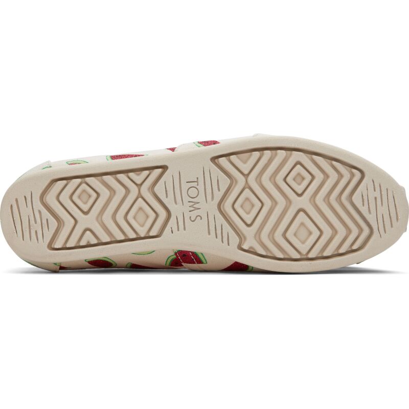 TOMS Watermelons Print Women's Alpargata Natural