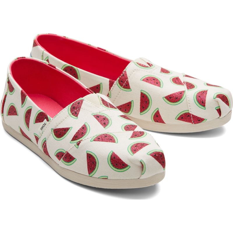 TOMS Watermelons Print Women's Alpargata Natural