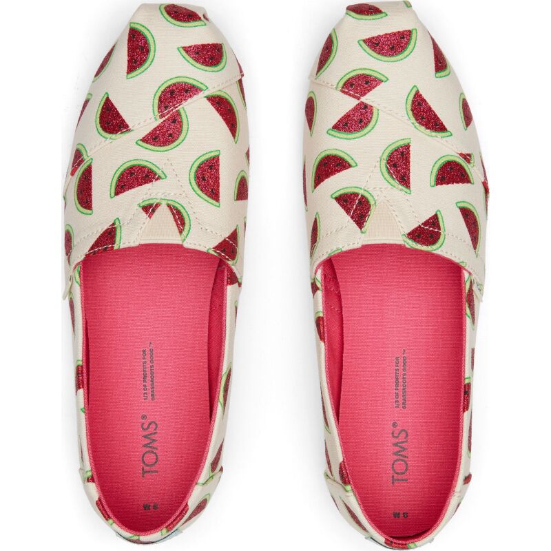 TOMS Watermelons Print Women's Alpargata Natural