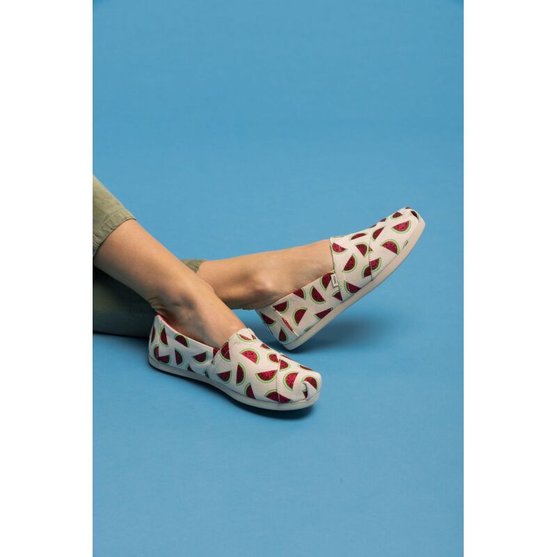 TOMS Watermelons Print Women's Alpargata Natural