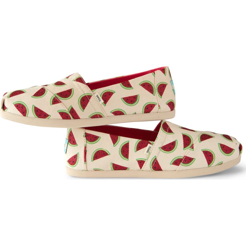 TOMS Watermelons Print Women's Alpargata Natural