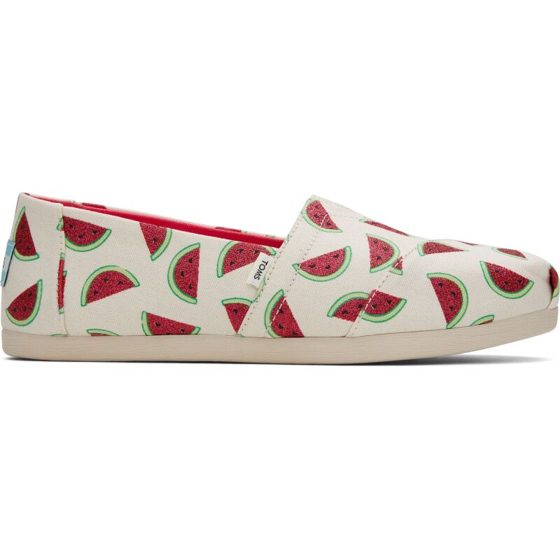 TOMS Watermelons Print Women's Alpargata Natural