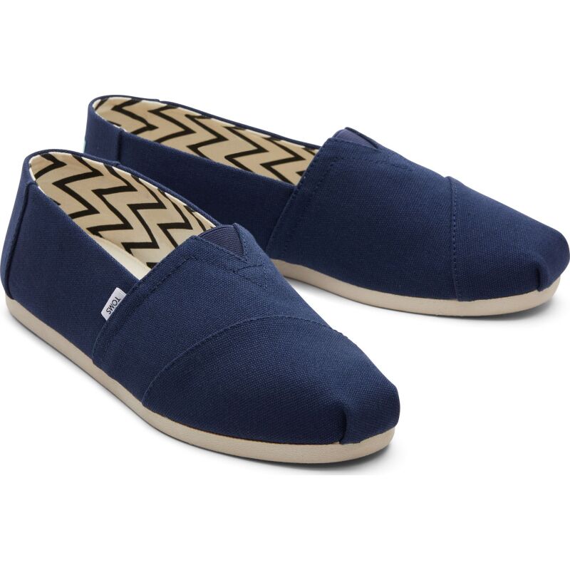 TOMS Recycled Cotton Canvas Men's Alpargata Navy