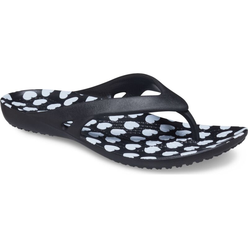 Crocs™ Kadee II Heart Print Flip W Black/White