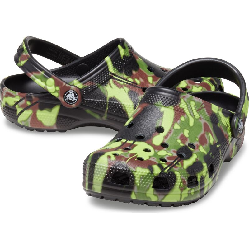 Crocs™ Classic Spray Camo Clog Black
