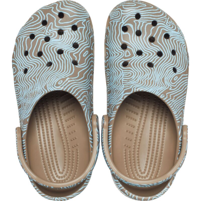 Crocs™ Classic Topographic Clog Khaki/Multi