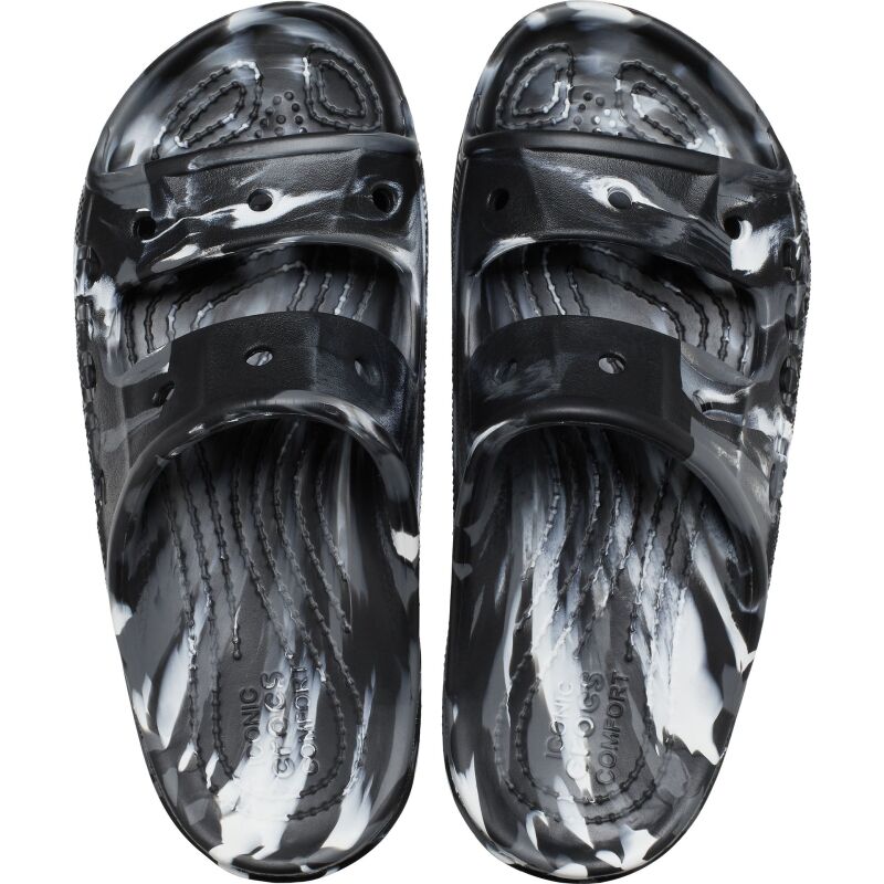 Crocs™ Baya Marbled Sandal Black/Multi