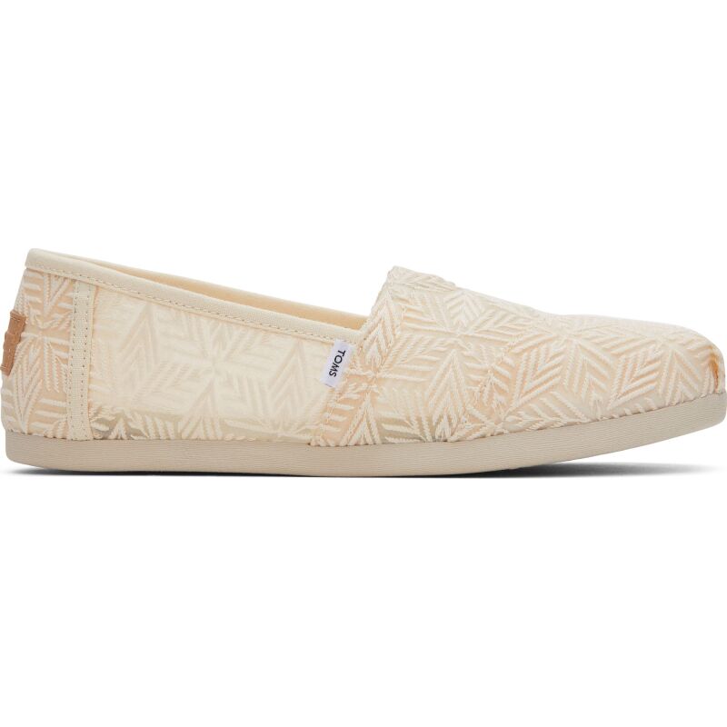 TOMS Geo Mosaic Lace Women Alpargata Natural