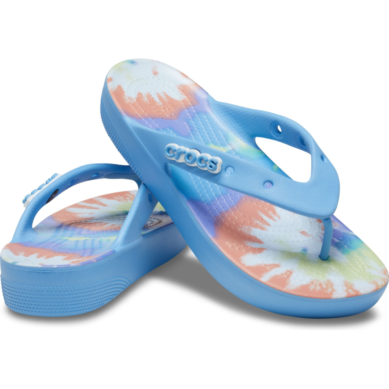 Crocs™ Classic Platform Tie Dye Oxygen/Multi